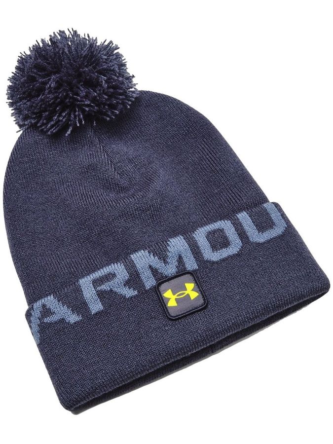 Шапки UA Halftime Fleece Pom-GRY 145496094